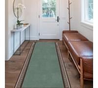 XIBANY Tapis de Passage Couloir Cuisine Moderne Long Antiderapant,Tapis AntidéRapant pour Couloirs,Tapis de Cuisine Long,pour Cuisine,Couloir et Salle de séjour - Antidérapant