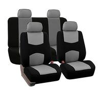 XIBANY Voiture Ensembles de Housses Siège pour Mini Cooper R56 2006-2014, Auto Sieges Housse de Protection Avant Arrière Confortables Couvre Sieges Voiture,E Grey