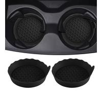 Xibao 2PCS Porte-Gobelet Silicone Véhicule,Accessoires Intérieurs pour Voiture,Porte-Gobelets Antidérapant,Convient pour Les Limousines,Voitures, Camions,Camping-Cars,Véhicules Commerciaux (Noir)