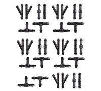 Xibao 30PCS Buses D'essuie-glace Automobile,Universel Raccord Tuyau Lave Glace,Kit de Réparation de Tuyau D'essuie-Glace,Convient à la Plupart des Voitures,Camions,Camionnettes,Remorques