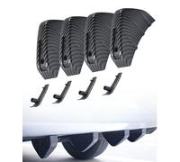 Xibao 4PCS Protections d'ailes de Voiture,Diffuseur De Spoiler De Pare-Chocs Arrière,Protection de Pare-Chocs Arrière de Voiture,Convient à la Plupart des SUV,Voitures et Camions (Fibre De Carbone)
