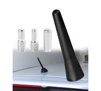 Xibao Antenne Voiture,Antenne Voiture Courte avec Vis M4 M5 M6,Accessoires pour Voitures,FM/AM/Dab Amplificateur Autoradio,Compatible avec la Plupart des Véhicules équipés d'une Antennes Externe