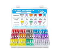 Xibao Fusible Voiture,2A 3A 5A 7.5A 10A 15A 20A 25A 30A 35A 40A Fusible de Sécurité de Voiture,Fusibles Standard pour Auto,Convient aux Voitures, Camions,SUV,VTT,UTV,Camping-cars et Motos (120Pcs)