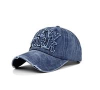 XibeiTrade Casquette de baseball vintage New York NY Hommes Femmes Sports Outdoor Casual Sun Chapeau en coton, bleu, M/L