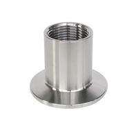 1 pc 1/2 '' 3/4 '' 1 '' 1-1/4 '' 1-1/2 '' 2 '' Adaptateur Femelle BSP for Chauffage X 1/2 '' 1.5 '' 2 '' 2.5 ' ' Acier Inoxydable tri-Pince SS304 (Size : DN40 x Ferrule 50.5)