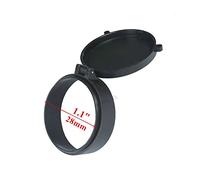 XIBIO 1 pc 25.5-67mm Fusil Portée Lentille Couverture Flip Up Rapide Ressort Protection Cap Objectif Lentille Couvercle Airsoft Calibre Fusil De Chasse Portée (Color : 28mm)