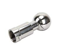 XIBIO 1 pc 3/8 '' 1/2 '' 3/4 '' 1 '' 11/4 '' 11/2 '' 2 '' BSP Femelle 304 Inoxydable sanitaire CIP réservoir Boule de Nettoyage Boule de pulvérisation rotative (Size : 1-1/2")