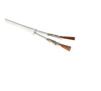 XIBIO Câble Haute Température 500° 2-3 Fils Résistant à la Chaleur Mica Tressé Ignifuge 0.5-4.0mm (Couleur: 2 Core, Taille: 20 AWG 0.5mm)