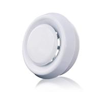 Xiciki Aérateur de plafond rond de 100 mm, couvercle d'aération d'extraction d'air réglable en plastique avec anneau de retenue pour salle de bain, cuisine, toilettes, bureau