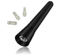 Xiciki Antenne Voiture Universelles, 6.5cm Antenne Voiture Courte avec Vis M4/M5/M6, Antenne Mini FM/AM/Dab avec Réception Améliorée pour Tous Les Véhicules.