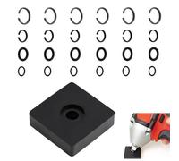 Xiciki Kit de 12 bagues de retenue pour clé à percussion, 6 ensembles de 3/8" et 6 ensembles d'anneaux de friction à impact de 1,27 cm avec joint torique, y compris anneau de retenue enclume outil