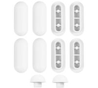 Xiciki Lot de 10 tampons universels pour siège de toilette - Amortisseur de bruit - 8 housses de siège et 2 joints de couvercle supérieur