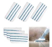Xiciki Lot de 6 tampons lavables en microfibre pour balai vapeur Black & Decker FSM1600, 1610, 1621, 1630 et Beldray BEL01097, parfaits pour le nettoyage en profondeur des sols
