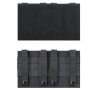 Xiciki Molle Panneau adaptateur , support de patch Molle 26 x 15 cm, noir, tactique, pour sac à dos et gilet, support universel de patch morale avec dos crochet