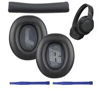 Xiciki Mousse Coussin Coussinets Compatible avec Casque JBL,JBL Tune 700BT 750BT 750BTNC, Coussinets d'oreille de Rechange avec Cuir de Protéine et Mousse à Mémoire (Noir)