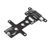 Xicoolee Carte adaptateur PCIe vers M.2 HAT B - Compatible Raspberry Pi 5, prend en charge le démarrage SSD NVMe, Gen2 et Gen3, M.2 M Key SSD tailles 2230/2242/2260/2280, flux d'air amélioré et