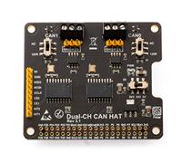 XICOOLEE Dual-CH,CAN Bus Extension HAT pour Raspberry Pi, avec interface de communication CAN 2 canaux, double puce MCP2515 et ATA6561