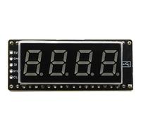 XICOOLEE PICO-8SEG-4B-LED, Red Digital Tube Display Module,74HC595 Driver Chip,5 Pin 4-Digit 8-Segment Display,Compatible with SPI Interface, for Raspberry Pi Pico Expansion Board
