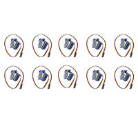 XICOOLEE SG-92 9G Micro Digital Servo Nylon Carbon fiber Gears High Precision gear High Torque Servo for Programmable Fixed Wing Helicopter KT Small Robot DC4.8V/6V(10pcs)