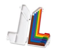 Xidase eprowe Kit de Fabrication de Papier Comprenant 7 Cales de Positionnement pour L'alignement et Le Positionnement Du Papier, avec Boîte de Rangement En PP.