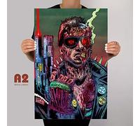 Xiddxu Décoration murale vintage en métal « The Terminator » - Décoration murale rétro pour maison, cafés, cuisine, salon, chambre à coucher, bureau, magasin, pubs, club - 30,5 x 40,6 cm
