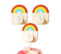 xIDEAL PARA MUCHAS OCASIONES: Los ganchos de pared adhesivos proporcionan una fuerte adherencia y son perfectos para espejos de baño, cerámica, azulejos de cocina, superficies de madera y metal. Mejor