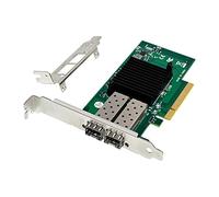 XIDIT 1 lot de cartes réseau Ethernet ST7327 X520-DA2 PCIe X8 double port optique 10 G SFP+serveur carte réseau optique PCB + métal 82599ES