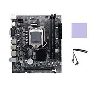 XIDIT Carte mère d'ordinateur H110 LGA1151 prend en charge les processeurs Core I3 I5 I7 Series Prend en charge la mémoire DDR4 avec câble SATA + coussinet thermique