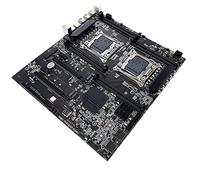 XIDIT Lot de 1 carte mère X99 Dual-Socket CPU noire LGA2011-3 8 x DDR4 ECC fente PCIEx16 SATA3.0 serveur PC carte mère support E5 V3/V4 CPU