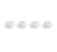XIDIT Lot de 200 tendeurs élastiques avec boules pour chapiteaux, bannières, mâts de , bâche (blanc)