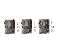 XIDIT Lot de 3 cartes mères BTC B250C + câble SATA + câble de commutation + tampon thermique 12 x PCIE vers USB 3.0 GPU Slot LGA1151
