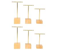 XIDIT Lot de 6 présentoirs à tendance en T pour boucles d'oreilles