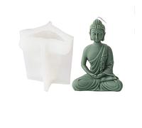 Xidmold Moule en silicone 3D en forme de statue de Bouddha pour savon, sculpture, bougie en cire de soja et artisanat en résine (B)