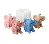 Xidmold Moule en silicone 3D Koala - Moule à bougie - Pour fondant, bougie de soja, savon, sculpture en plâtre, résine époxy, artisanat