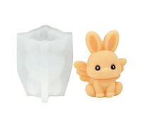 Xidmold Moule en silicone 3D pour bougies de Pâques, lapins de Pâques, pour mouler des bougies, du chocolat, du savon, de la décoration de Pâques, moule en silicone au printemps (C)