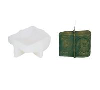 Xidmold Moule en silicone en forme de dollar pour bougie, savon, argile polymère, décoration en plâtre, art en résine et médecin à domicile (A)