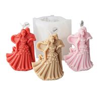 Xidmold Moule en silicone pour bougie de mariage - Pour les mariés et les mariés - Moule en silicone pour fondant, bougies en cire de soja, savon, plâtre, résine époxy, artisanat