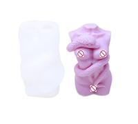 Xidmold Moule en silicone pour femme - Forme 3D - Forme du corps féminin - Moule en silicone - Fabrication artisanale - Cire de soja