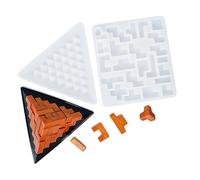 Xidmold Moule en silicone pyramide - Forme pyramide - Moule en résine - Bijoux - Outils en résine époxy - Décoration d'intérieur