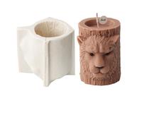 Xidmold Tigre - Moule à bougie cylindrique en silicone - Moule en silicone pour bougie, bougeoir, plâtre, résine époxy, artisanat (tigre)