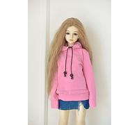 XiDonDon 30CM/45CM/60CM vêtements de poupée 1/3 1/4 1/6 BJD Accessoires de poupée BJD SD Bricolage Mode à Capuche Jouets poupées vêtements (Pink,1/4)