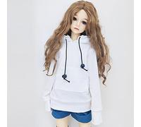 XiDonDon 30CM/45CM/60CM vêtements de poupée 1/3 1/4 1/6 BJD Accessoires de poupée BJD SD Bricolage Mode à Capuche Jouets poupées vêtements (White,1/3)