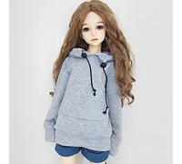 XiDonDon 30CM/45CM/60CM vêtements de poupée 1/3 1/4 1/6 BJD Accessoires de poupée BJD SD Bricolage Mode à Capuche Jouets poupées vêtements (Gray,1/3)