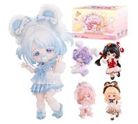 XiDonDon Dream Puff Série 1/12 BJD Poupées - Figurines de Collection Mignonnes - Cadeau d'anniversaire (Whole Set)