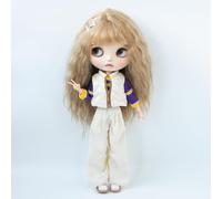 XiDonDon Ensemble de vêtements pour poupées BJD (Blyth, Ob24, Licca, Azone) - Accessoires et Cadeaux (Vêtements Uniquement) (Pants Set)