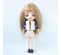 XiDonDon Ensemble de vêtements pour poupées BJD (Blyth, Ob24, Licca, Azone) - Accessoires et Cadeaux (Vêtements Uniquement) (Pleated Skirt Set)