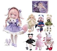 XiDonDon Figurine articulée Monogatari Series - Cadeau de Noël - Poupée BJD de 20 cm - Objet de Collection (Whole Set)