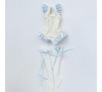 XiDonDon Maillots de Bain Tendance pour poupées BJD Blyth, Ob24, Licca et Azone Accessoires et Cadeaux (Vêtements Uniquement) (White-Light Blue)