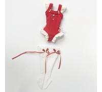 XiDonDon Maillots de Bain Tendance pour poupées BJD Blyth, Ob24, Licca et Azone Accessoires et Cadeaux (Vêtements Uniquement) (Red)