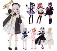 XiDonDon Mini-poupées BJD Light Nightmare Twins 1/6, Figurines articulées de 22 cm, à Collectionner, Cadeau d'anniversaire (Whole Set)